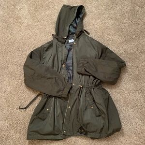 Army Green Rain Coat